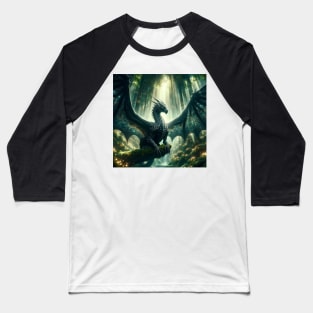 Luminous Sovereign: The Forest Throne Baseball T-Shirt